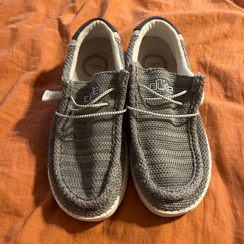 Hey Dude Charcoal Knit Casual Shoes